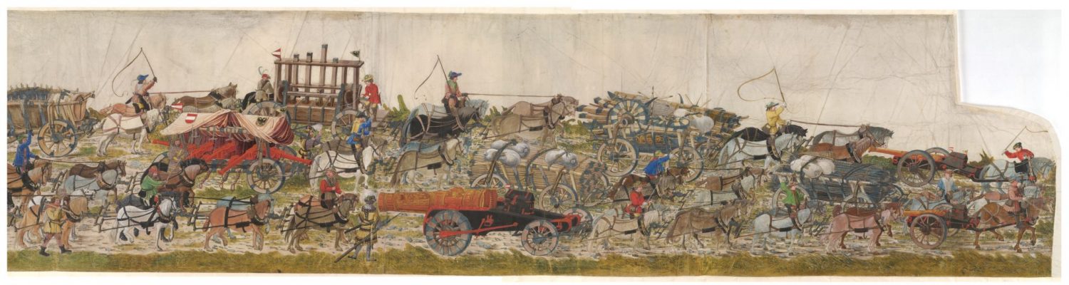 Albrecht Altdorfer and workshop, Maximilian’s famous artillery, Triumphal Procession for Emperor Maximilian I