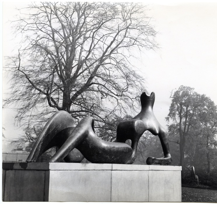 Reclining Figure: Festival 1951 (LH 293) bronze, on display at Temple Newsam House, Leeds.