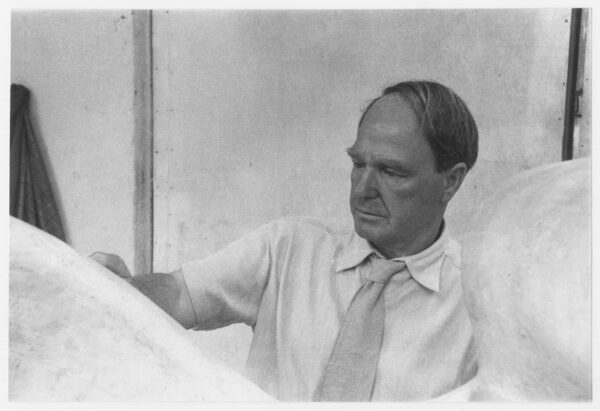 Henry Moore at Perry Green - c. 1955 - 10x7