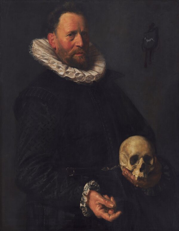 Frans Hals (1581-1666), Portrait of a Man Holding a Skull, Around 1612, Oil paint on wood, 94 x 72.5 cm, The Henry Barber Trust, The Barber Institute of Fine Arts, University of Birmingham