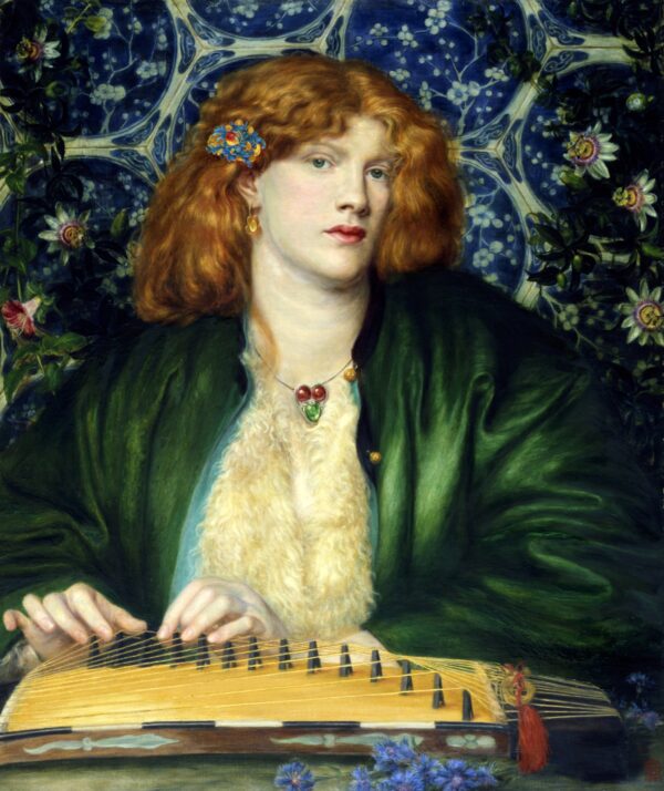 Dante Gabriel Rossetti (1828-1882), The Blue Bower, 1865, Oil paint on canvas, 84x 70.9 cm,The HenryBarber Trust, The BarberInstitute of Fine Arts,University of Birmingham
