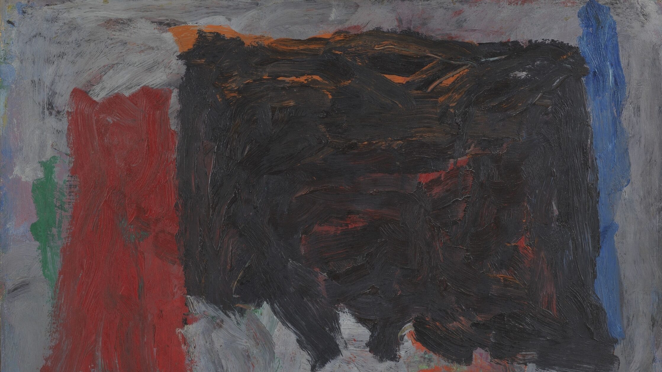 Philip Guston (1913-1980), Close-Up II, 1959, oil paint on paper, mounted on board, 59 x 73.6 cm. On long-term loan to The Courtauld Gallery, London. Promised gift by Linda Karshan in memory of her husband, Howard Karshan. © The Estate of Philip Guston, courtesy Hauser & Wirth